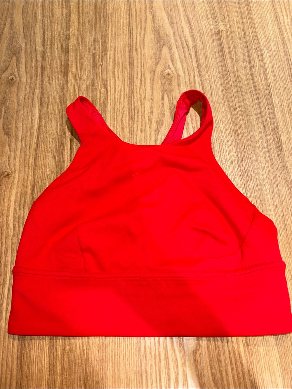 lululemon athletica bright red racerback sports bra
